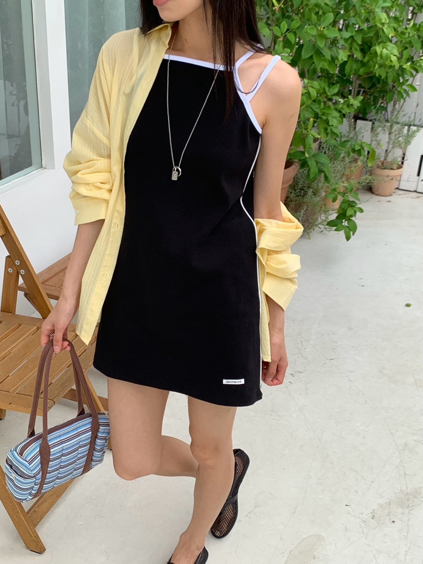REVE CITE-L東大門直郵女裝新款熱賣人氣真品連衣裙撞色REVE CITE-L連衣裙