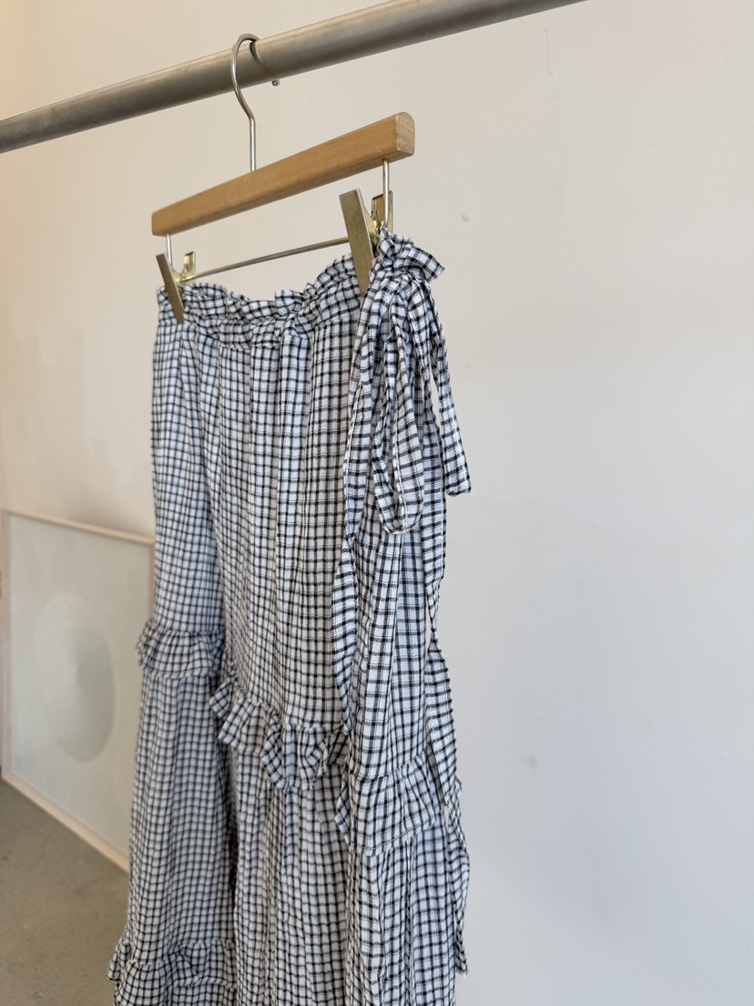 LAUNDRY韓國代購女裝新品熱賣真品時尚人氣26夏季長裙格子LAUNDRY長裙