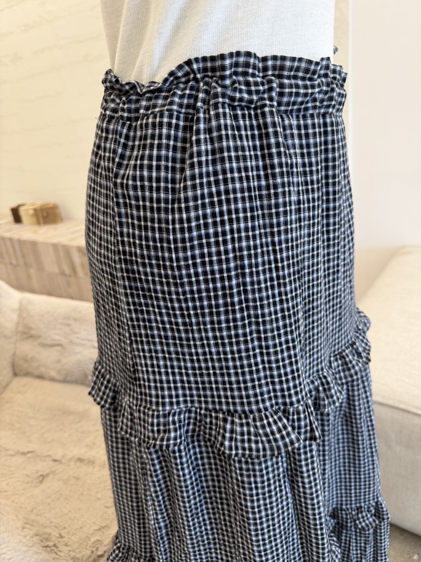 LAUNDRY韓國代購女裝新品熱賣真品時尚人氣26夏季長裙格子LAUNDRY長裙