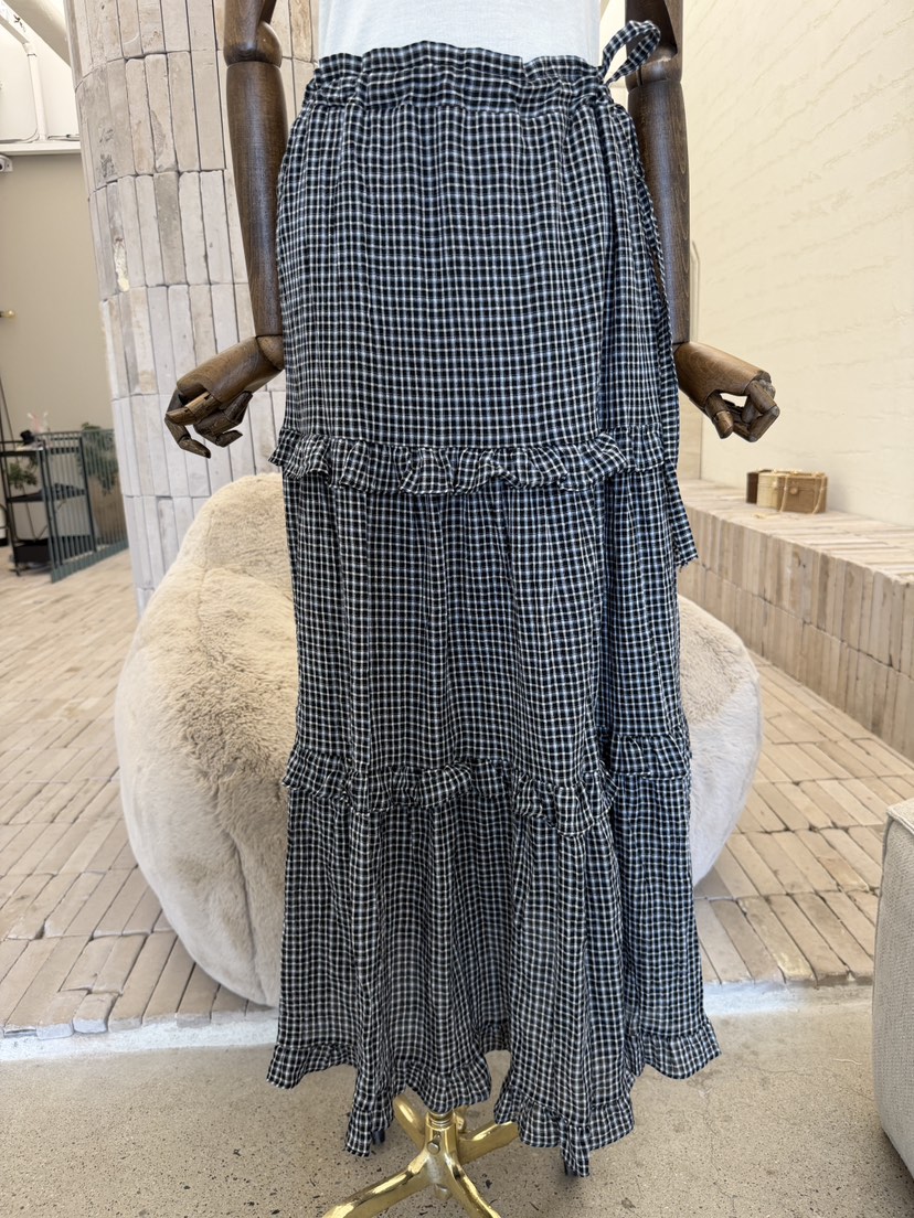 LAUNDRY韓國代購女裝新品熱賣真品時尚人氣26夏季長裙格子LAUNDRY長裙