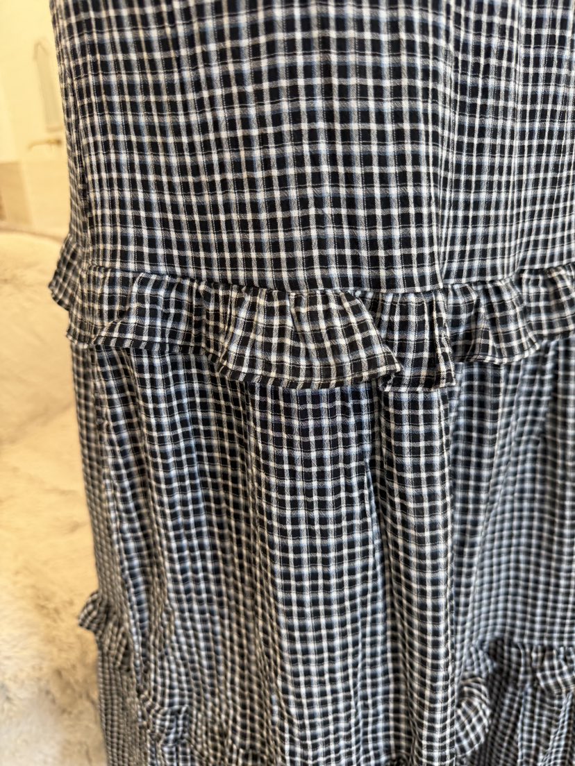 LAUNDRY韓國代購女裝新品熱賣真品時尚人氣26夏季長裙格子LAUNDRY長裙