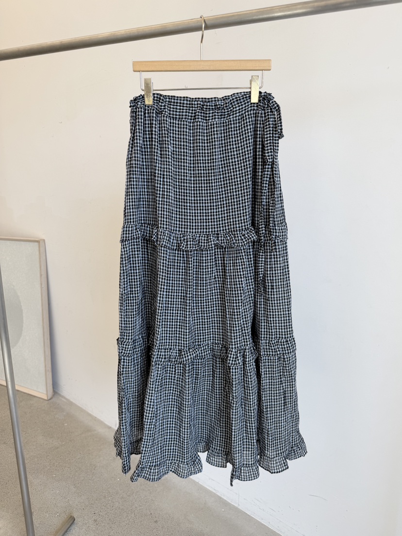 LAUNDRY韓國代購女裝新品熱賣真品時尚人氣26夏季長裙格子LAUNDRY長裙圖色1