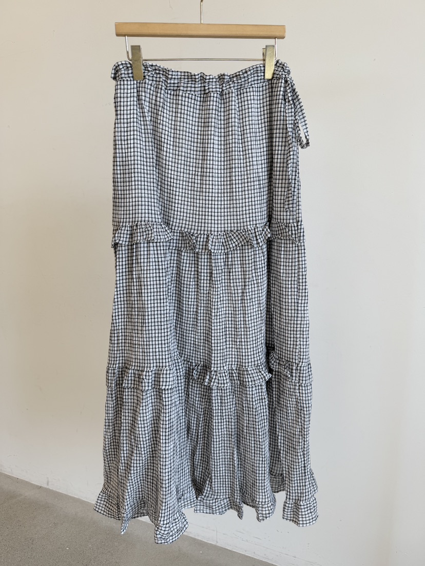 LAUNDRY韓國代購女裝新品熱賣真品時尚人氣26夏季長裙格子LAUNDRY長裙圖色2