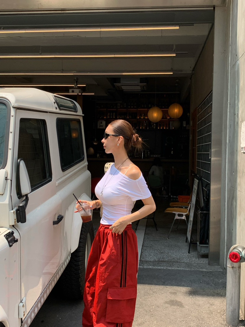 REVE CITE-L東大門代購女裝新款推薦真品人氣26夏季T恤褶皺REVE CITE-LT恤