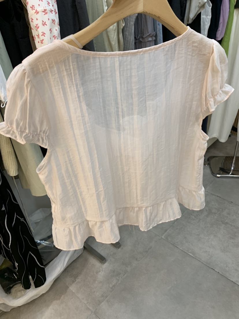 DARAK韓國代購女裝新款休閑熱賣人氣時尚推薦26夏季襯衫蕾絲衫DARAK襯衫/蕾絲衫