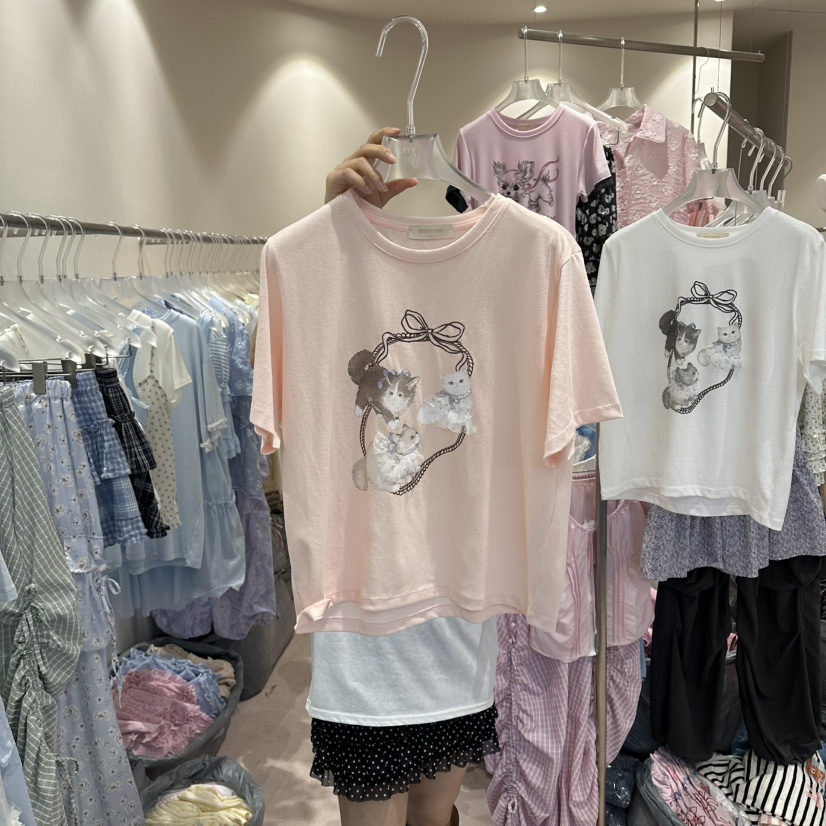 MIMME/LOOKK東大門直郵女士新款熱賣時尚休閑真品人氣T恤MIMME/LOOKKT恤圖色3