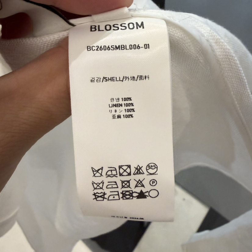 BLOSSOM東大門實拍女士新款熱賣時尚人氣26夏季休閑褲亞麻BLOSSOM休閑褲