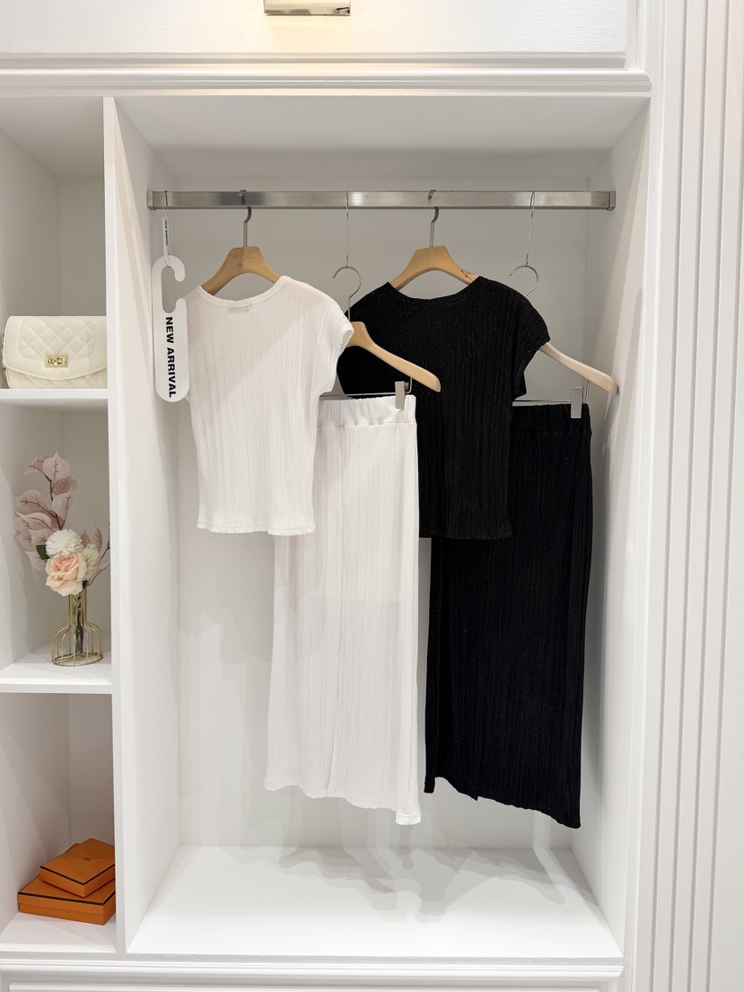CLOTH韓國代購女裝新品26夏季時尚推薦真品人氣套裝百褶褶裙CLOTH套裝