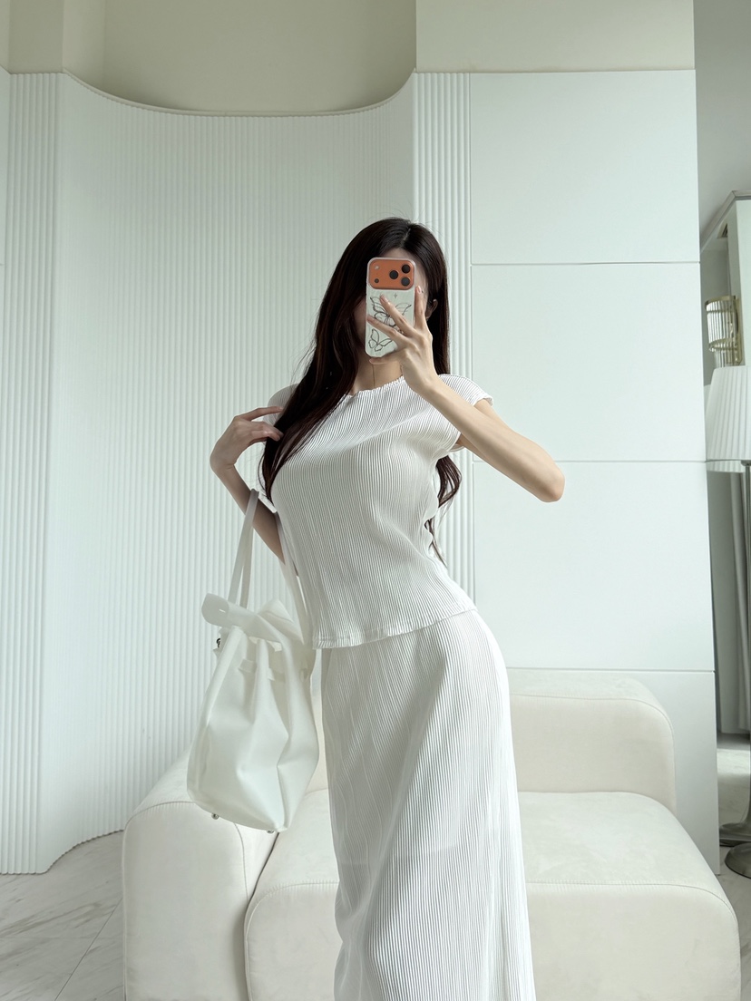 CLOTH韓國代購女裝新品26夏季時尚推薦真品人氣套裝百褶褶裙CLOTH套裝