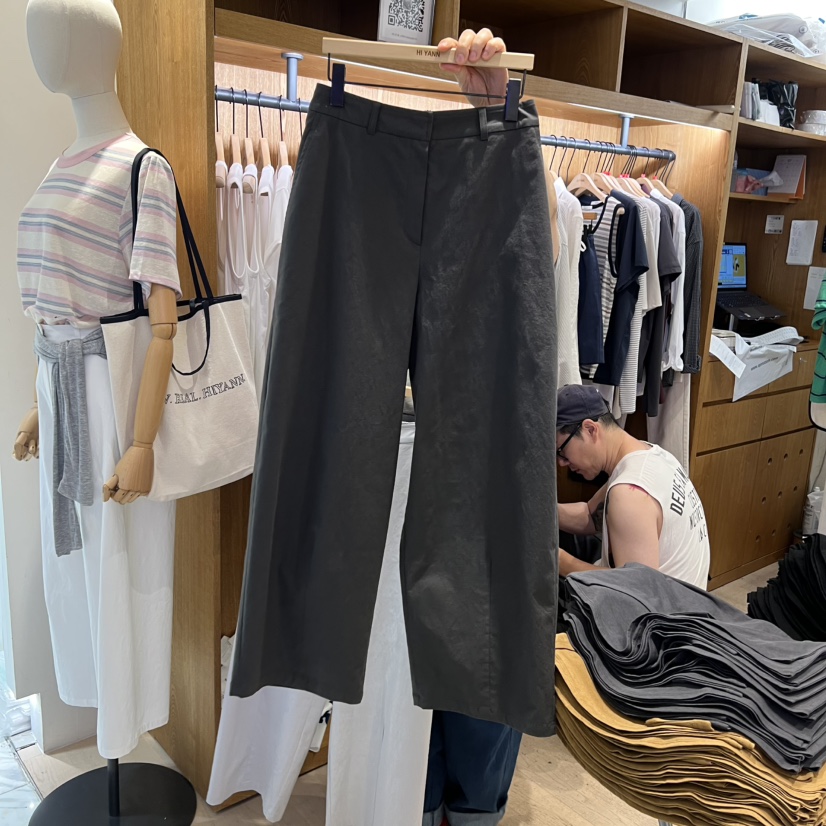 HI YANN韓國代購女士新款26夏季推薦休閑休閑褲棉質腰帶HI YANN休閑褲圖色1