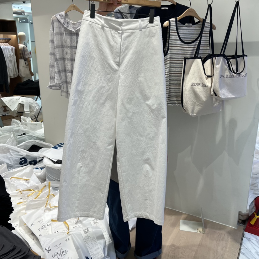 HI YANN韓國代購女士新款26夏季推薦休閑休閑褲棉質腰帶HI YANN休閑褲圖色3