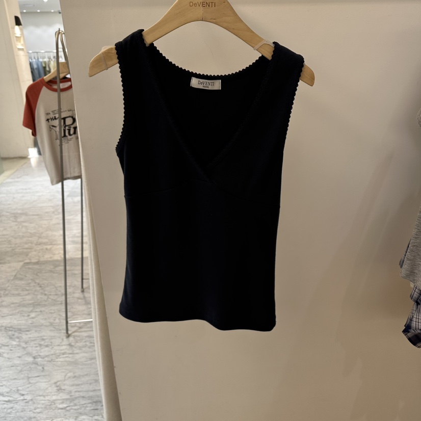 DE VENTI東大門代購女士新款真品時尚26夏季吊帶背心刺繡無袖DE VENTI吊帶/背心圖色3
