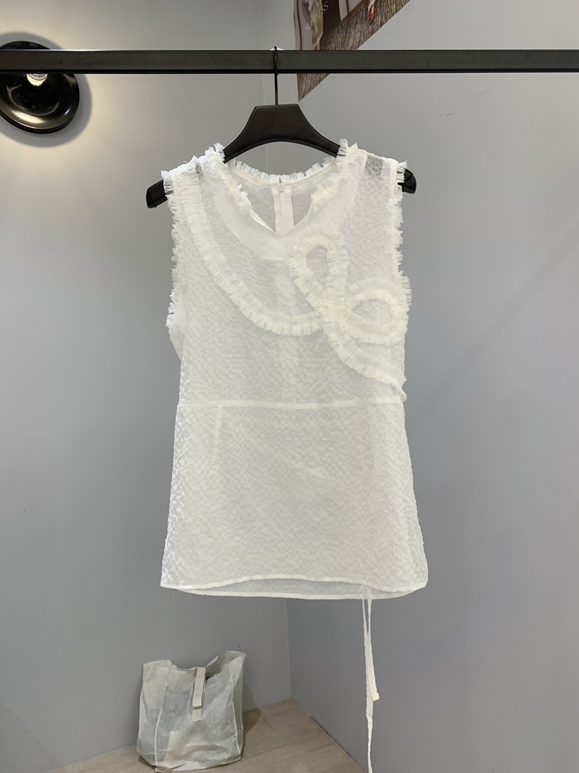 SOFTNESS東大門直郵女士新款人氣26夏季吊帶背心透明絲帶Softness/Cosmic吊帶/背心圖色2