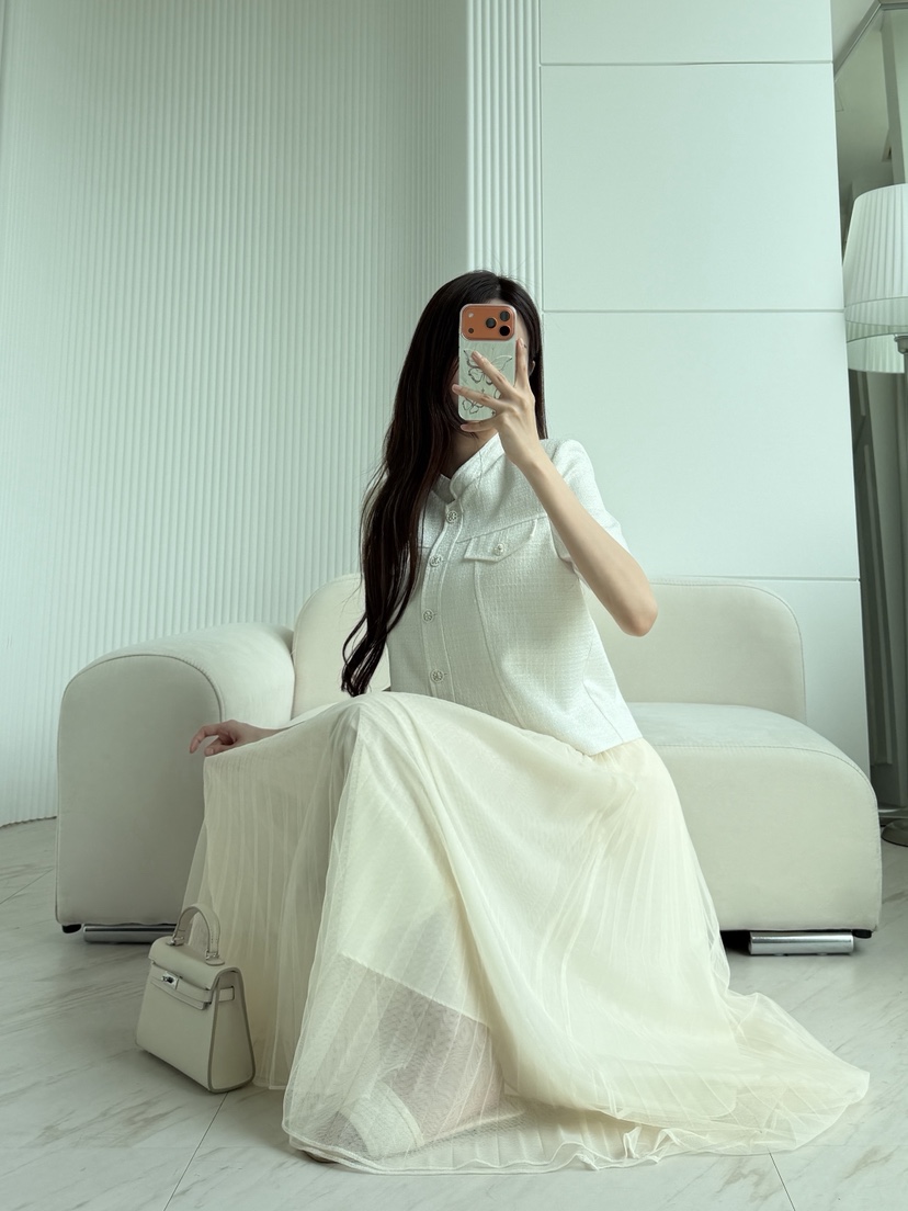 CLOTH東大門實拍女士新款熱賣時尚人氣26夏季夾克粗花呢珍珠CLOTH夾克