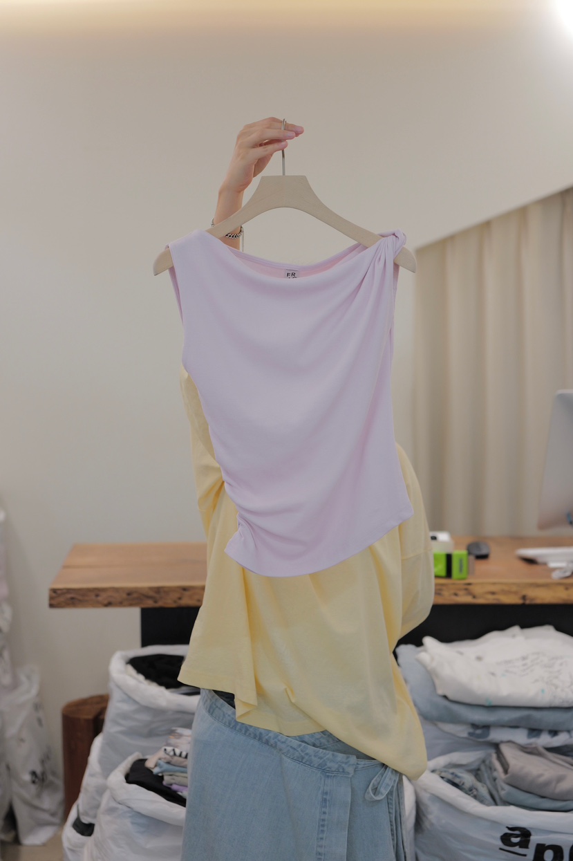 FRIC韓國代購女士新品推薦26夏季真品人氣休閑吊帶背心無袖FRIC吊帶/背心圖色4