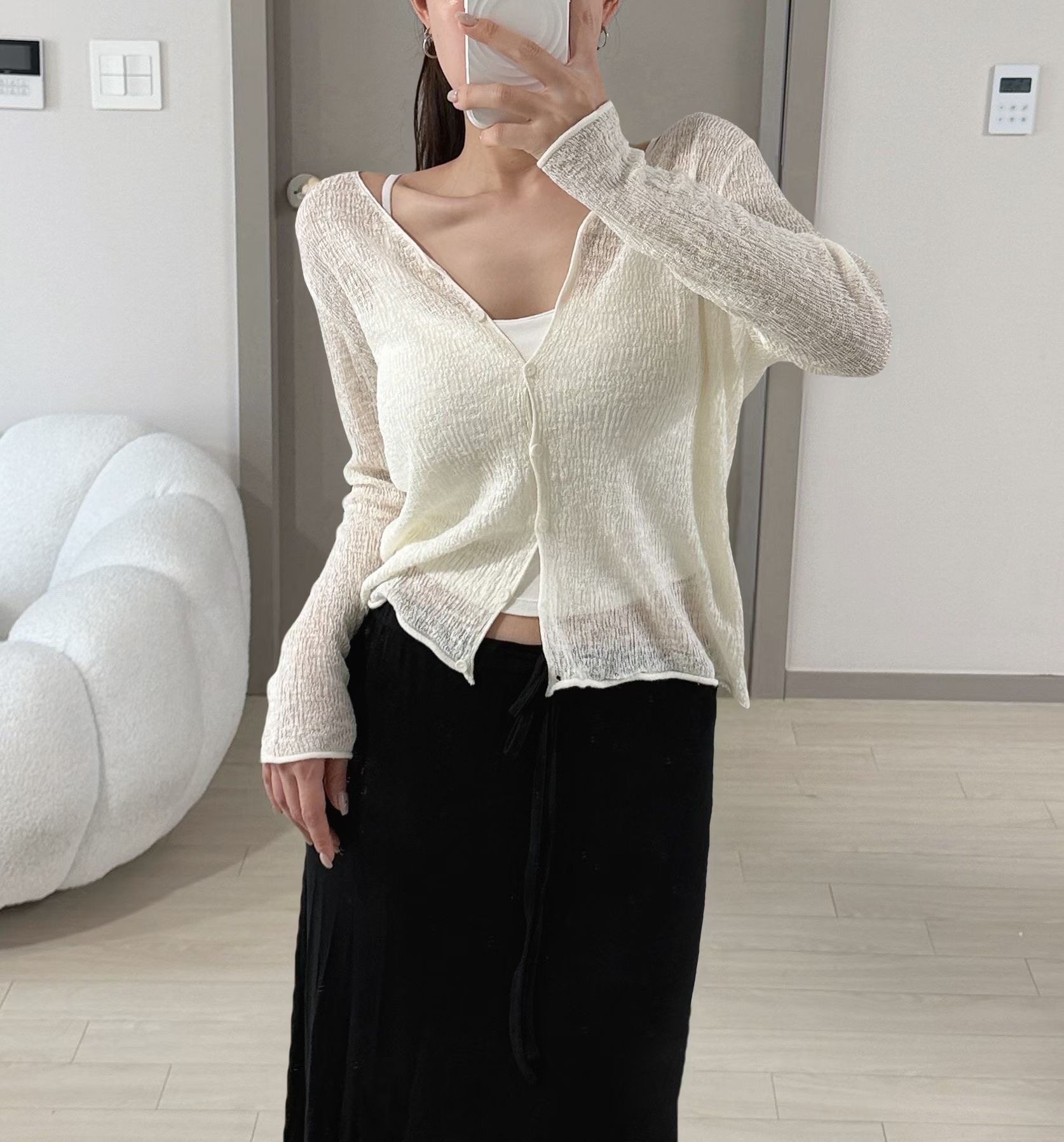 KITSCH東大門實拍女裝新款真品26夏季時尚熱賣休閑推薦開衫KITSCH開衫圖色1