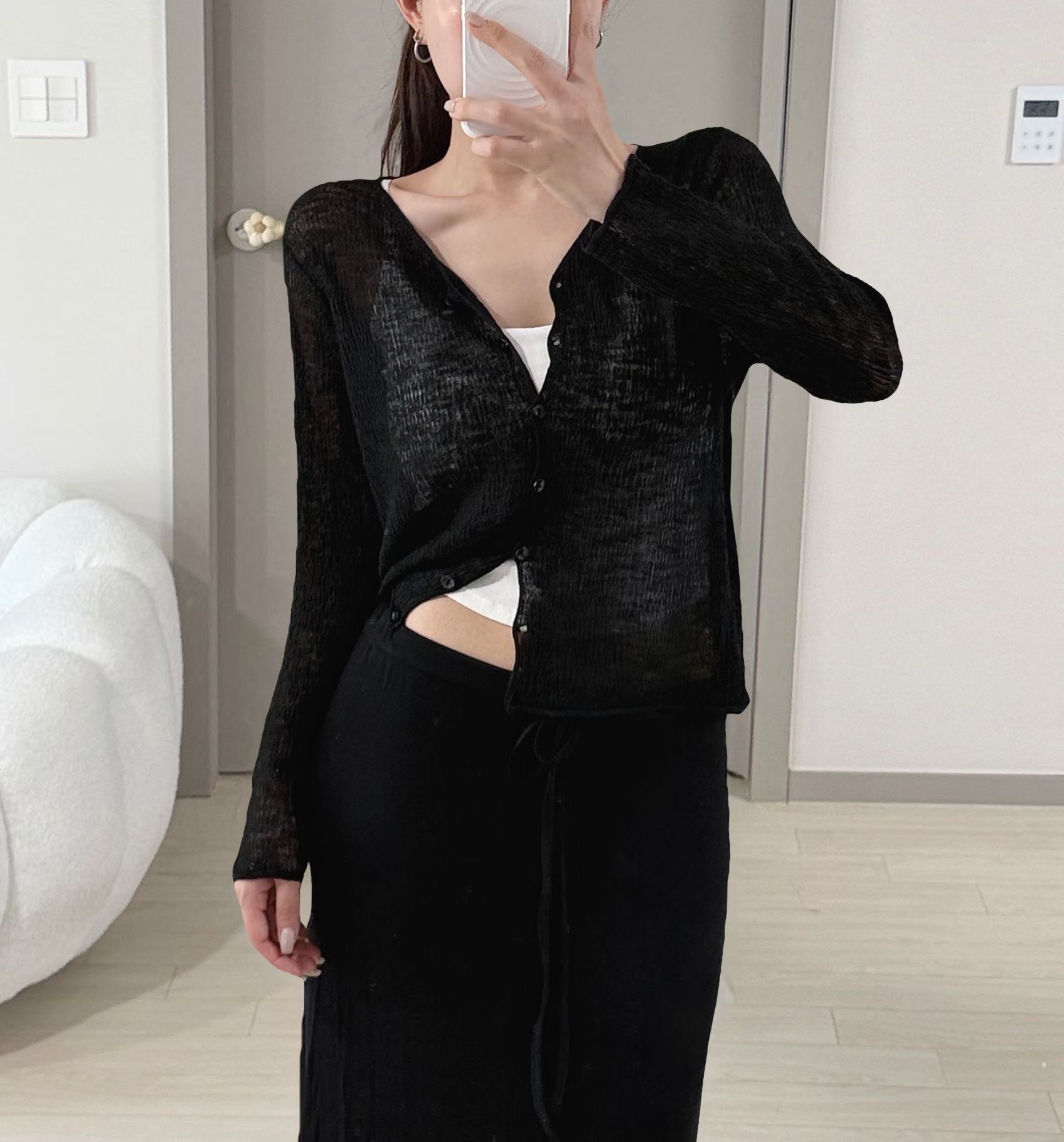 KITSCH東大門實拍女裝新款真品26夏季時尚熱賣休閑推薦開衫KITSCH開衫圖色3
