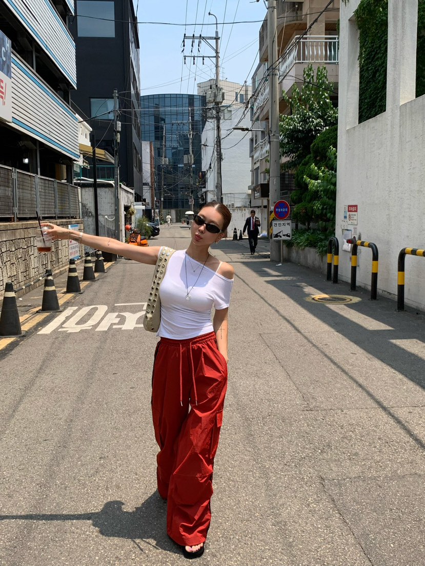 REVE CITE-L韓國直郵女士新品時尚推薦真品休閑26夏季休閑褲REVE CITE-L休閑褲