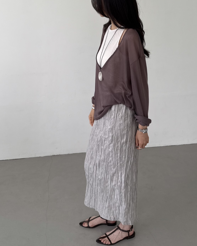 HOWDY/FACT THE NERD東大門實拍女士新品休閑26夏季長裙HOWDY/FACT THE NERD長裙