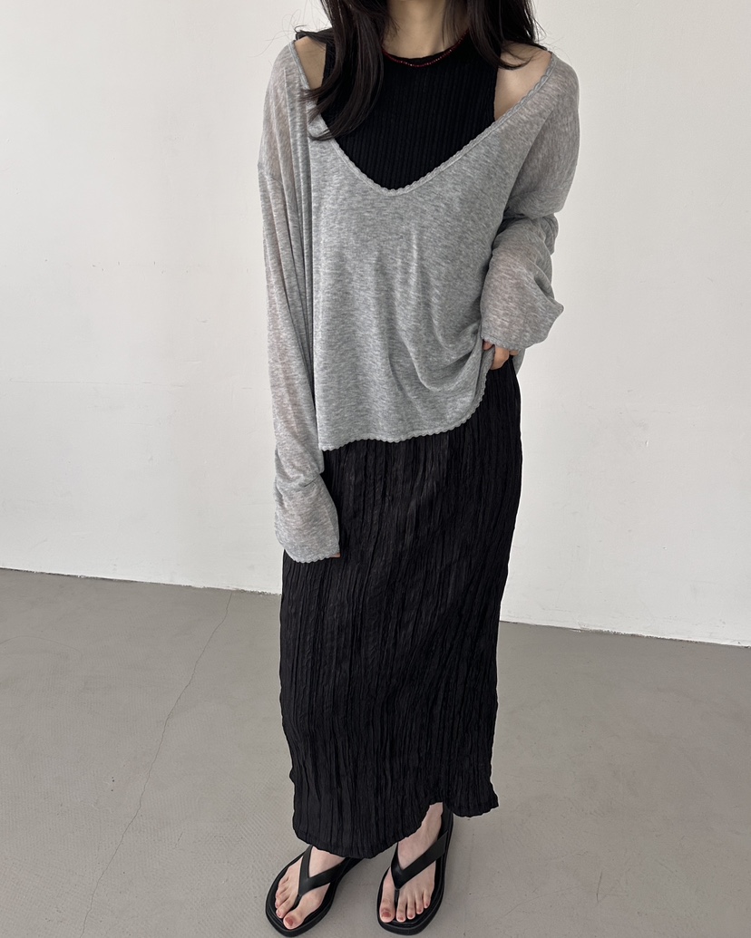 HOWDY/FACT THE NERD東大門實拍女士新品休閑26夏季長裙HOWDY/FACT THE NERD長裙