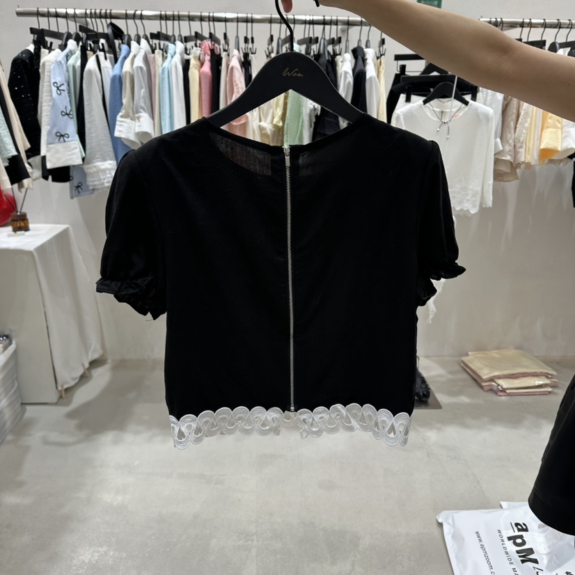 BUBBLE/LOTTIMO韓國代購女士新款26夏季推薦真品襯衫蕾絲衫BUBBLE/LOTTIMO襯衫/蕾絲衫