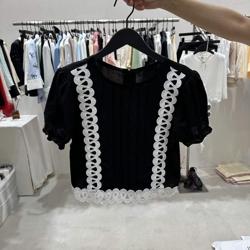 BUBBLE/LOTTIMO韓國代購女士新款26夏季推薦真品襯衫蕾絲衫BUBBLE/LOTTIMO襯衫/蕾絲衫圖色2