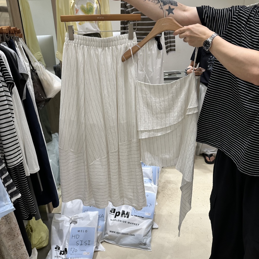 MELO東大門代購女士新品26夏季休閑熱賣時尚真品套裝套裝MELO套裝圖色1