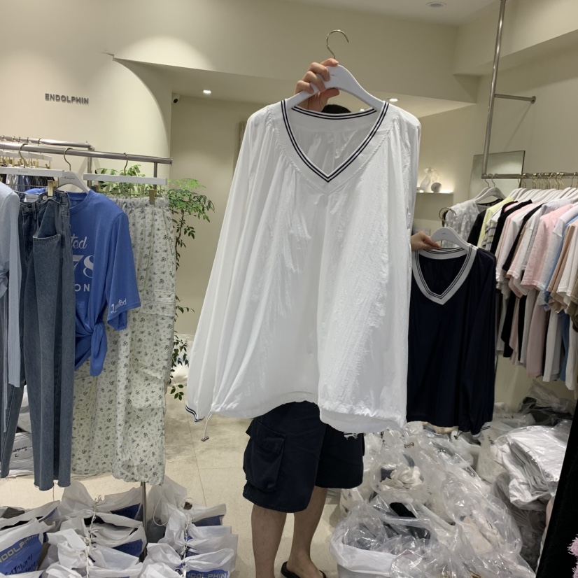 ENDOLPHIN韓國代購女士新款休閑熱賣26夏季推薦真品長袖T恤ENDOLPHIN長袖T恤圖色1