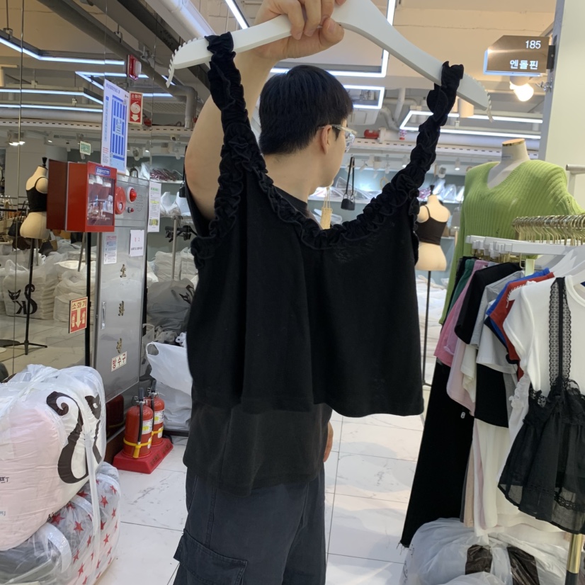 ENDOLPHIN東大門直郵女士新品人氣26夏季吊帶背心褶邊無袖ENDOLPHIN吊帶/背心圖色2