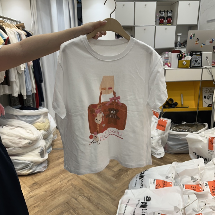 DE LINE東大門實拍女裝新品熱賣推薦人氣26夏季真品休閑T恤DE LINET恤圖色1