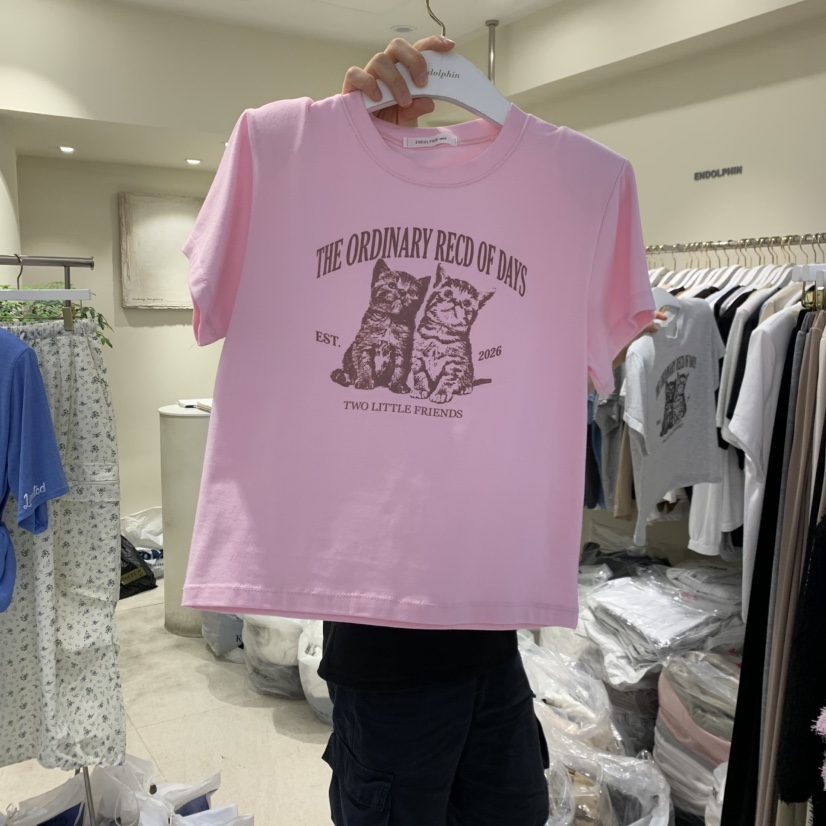 ENDOLPHIN東大門代購女士新品人氣26夏季熱賣推薦真品T恤ENDOLPHINT恤圖色2