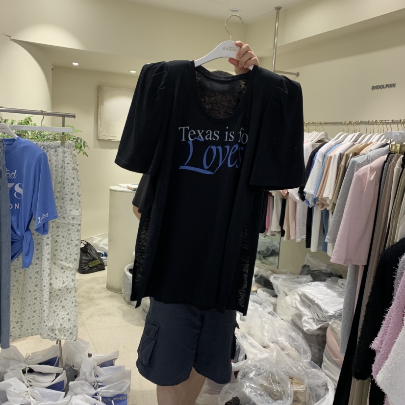 ENDOLPHIN韓國代購女士新品人氣推薦熱賣休閑真品26夏季T恤ENDOLPHINT恤圖色3