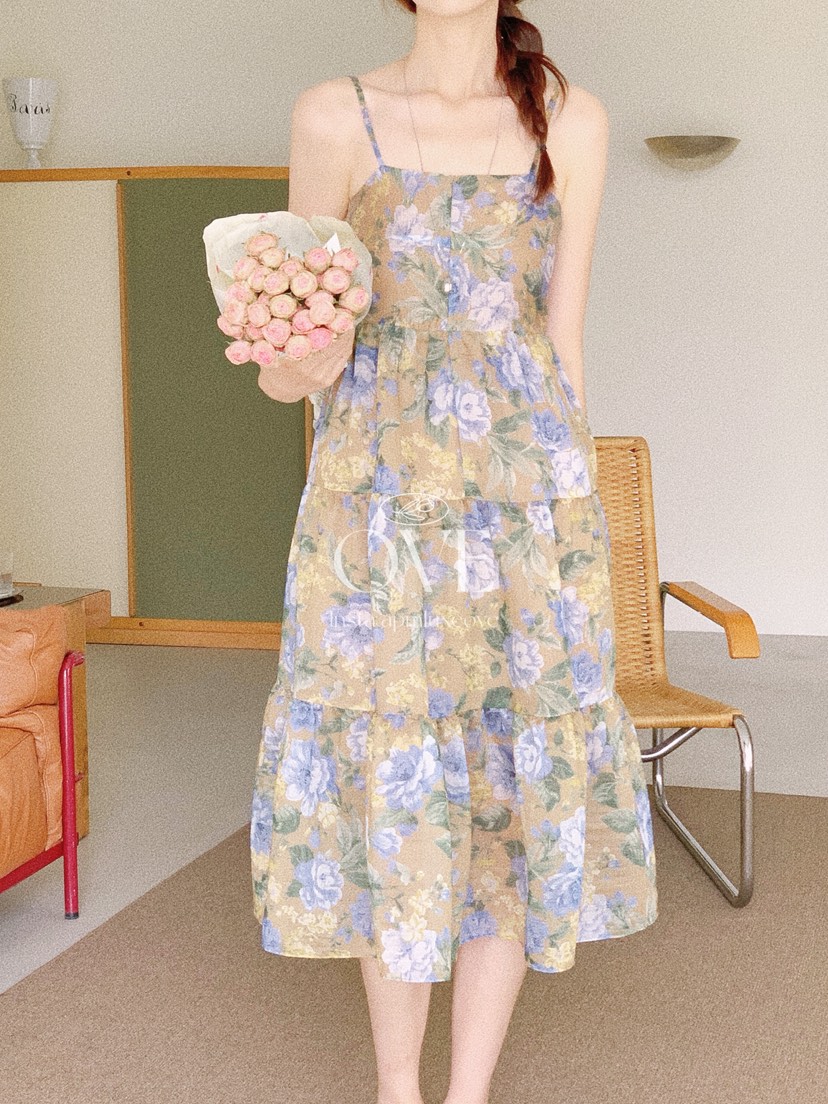 OVE韓國直郵女裝新款時尚熱賣推薦人氣26夏季真品休閑連衣裙OVE連衣裙
