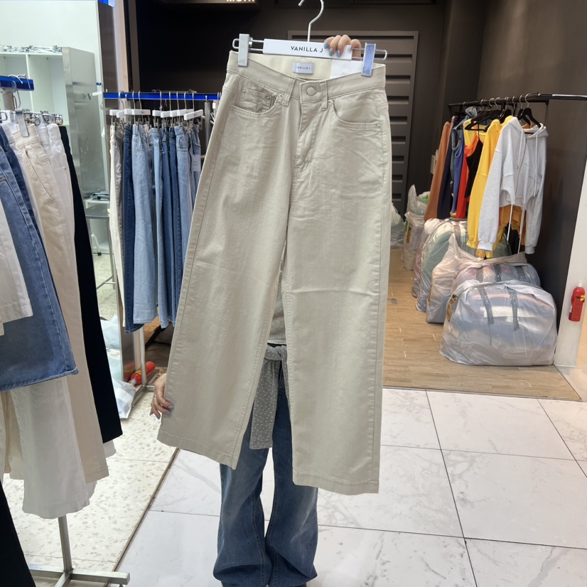 VANILLA J韓國直郵女士新品26夏季熱賣真品推薦人氣牛仔褲VANILLA J牛仔褲圖色1