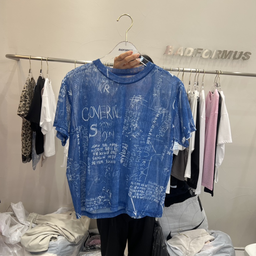 BADFORMUS韓國代購女士新品時尚人氣熱賣休閑26夏季真品T恤BADFORMUST恤圖色2