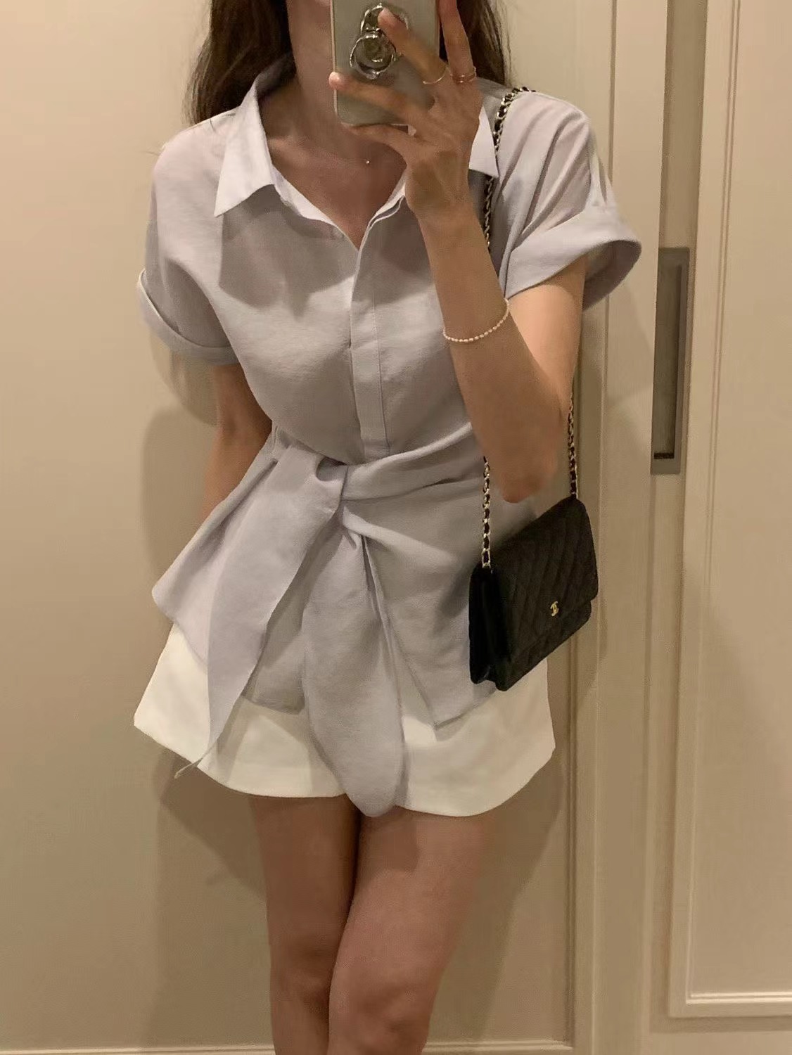 OSRO韓國代購女裝新品休閑人氣26夏季推薦熱賣襯衫蕾絲衫OSRO襯衫/蕾絲衫圖色2