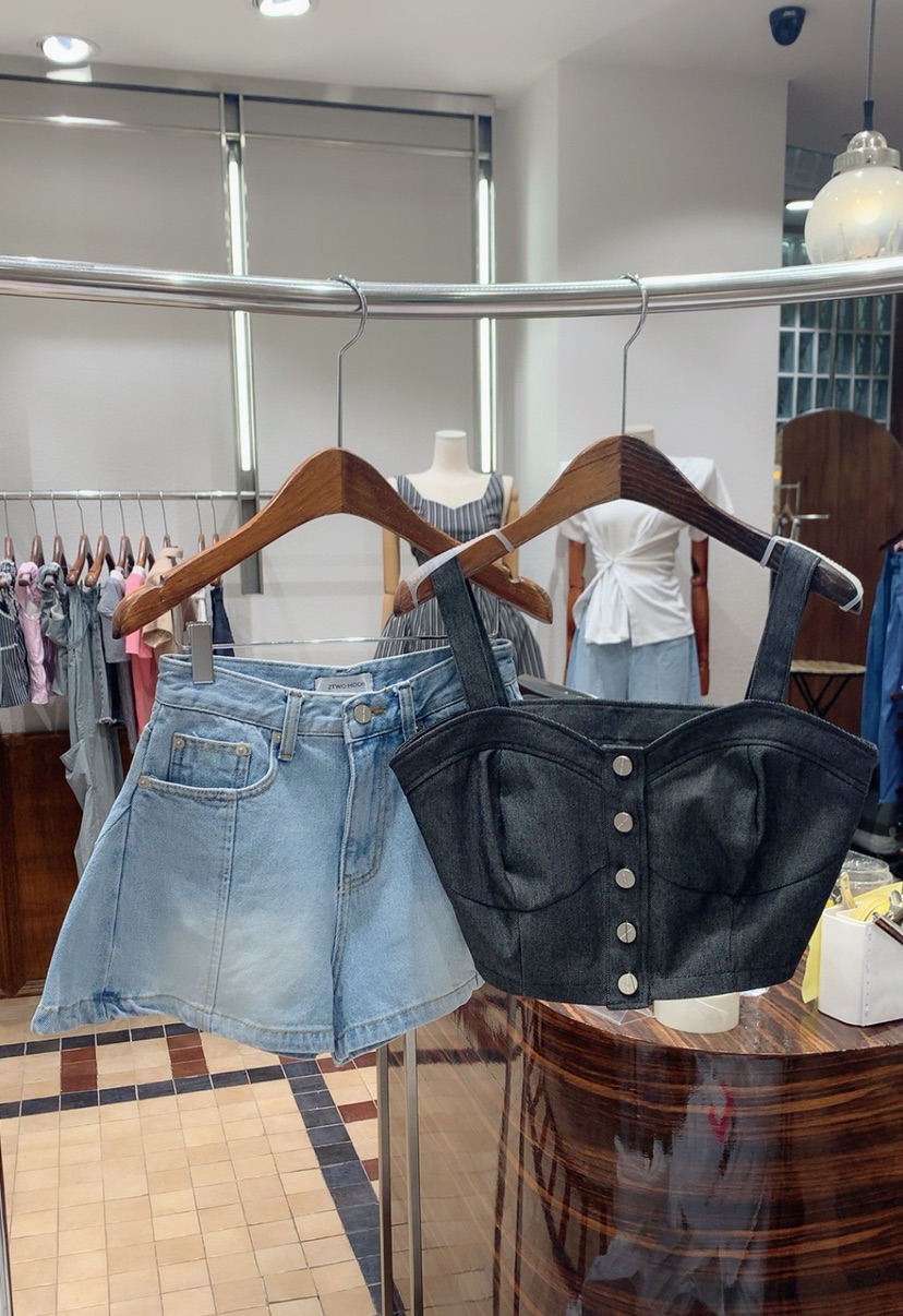 2TWO MOON韓國代購女士新品熱賣真品時尚人氣推薦吊帶背心2TWO MOON吊帶/背心