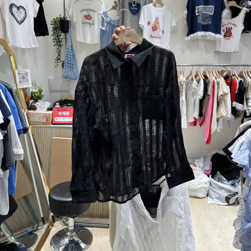 UNDERSTAR_VINTAGE東大門代購女士新款職業襯衫蕾絲衫不含透明UNDERSTAR_VINTAGE襯衫/蕾絲衫圖色2