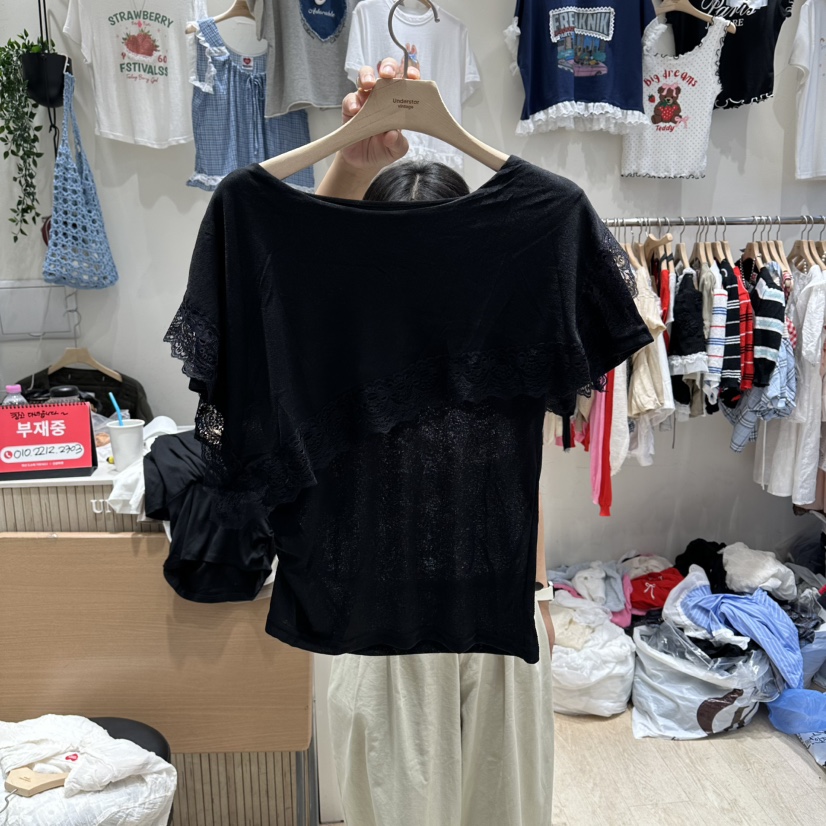 UNDERSTAR_VINTAGE東大門代購女裝新品26春夏職業推薦T恤UNDERSTAR_VINTAGET恤圖色2
