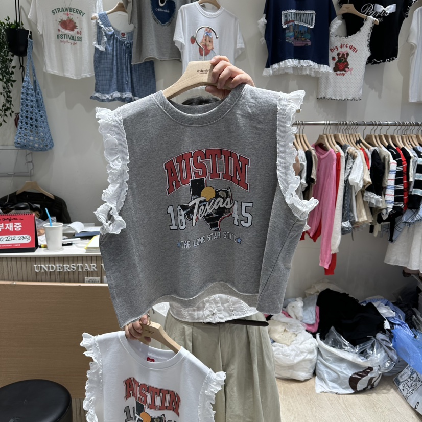 UNDERSTAR_VINTAGE韓國直郵女士新品推薦職業吊帶背心無袖UNDERSTAR_VINTAGE吊帶/背心圖色2