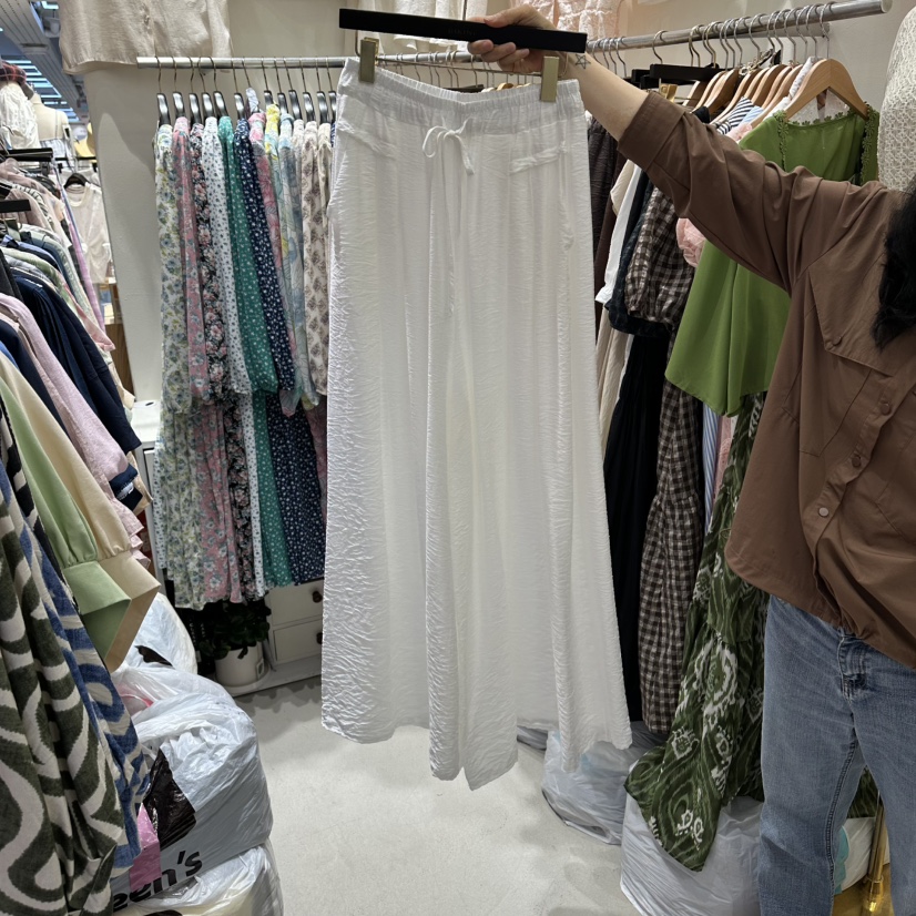 BIKINI韓國直郵女士新款休閑真品人氣26春夏推薦休閑褲亞麻BIKINI休閑褲圖色2