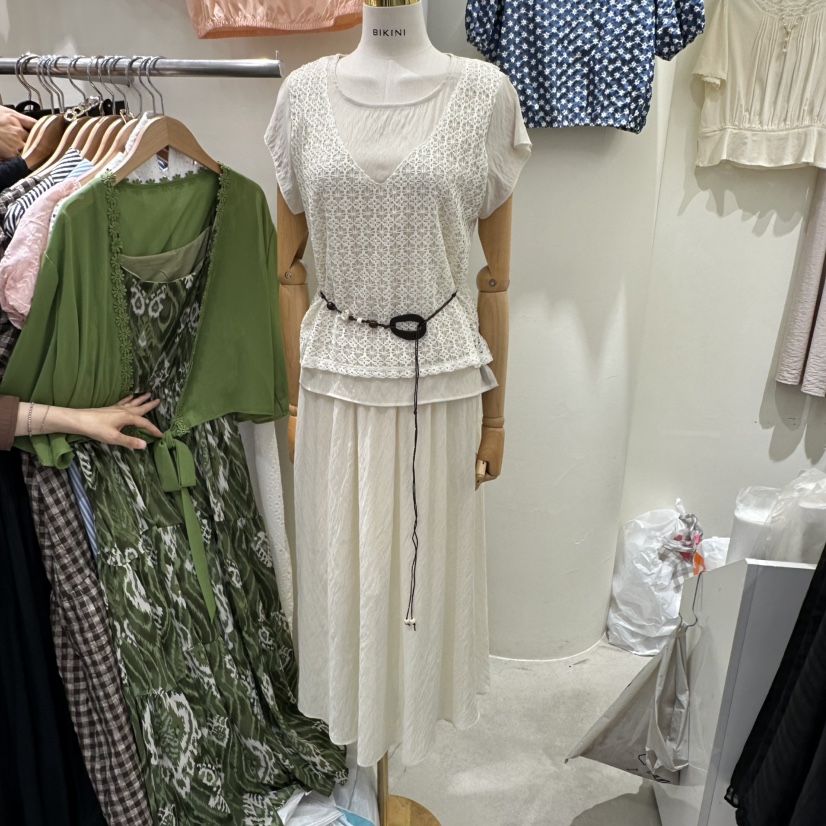 BIKINI東大門實拍女裝新款真品休閑人氣熱賣時尚套裝含腰帶BIKINI套裝圖色1