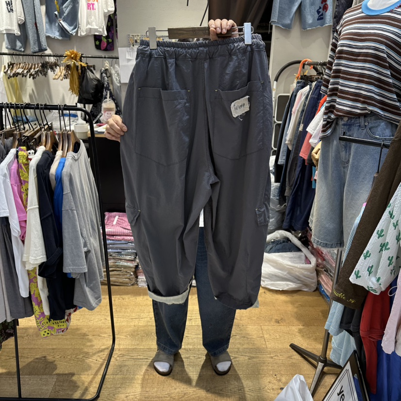 YESFREE東大門直郵女裝新品推薦真品26春夏休閑休閑褲口袋YESFREE休閑褲