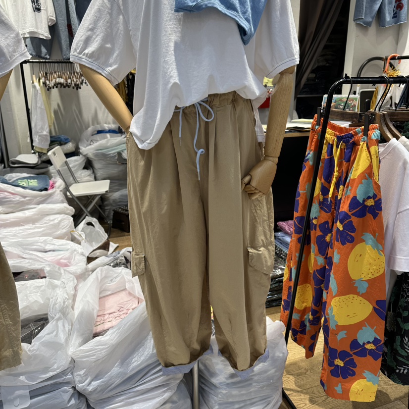 YESFREE東大門直郵女裝新品推薦真品26春夏休閑休閑褲口袋YESFREE休閑褲圖色1
