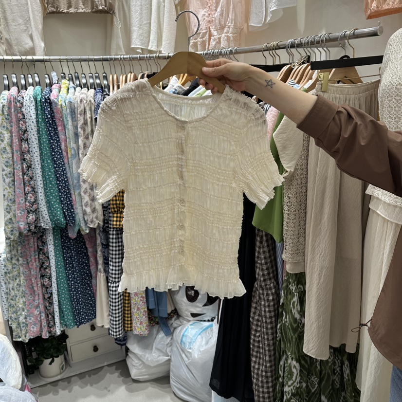 BIKINI東大門實拍女裝新品真品人氣推薦時尚職業襯衫蕾絲衫BIKINI襯衫/蕾絲衫圖色2
