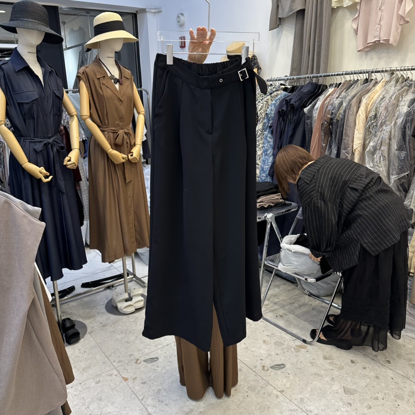 MARIGOLD韓國代購女裝新品真品時尚職業26春夏休閑褲腰帶MARIGOLD休閑褲圖色2