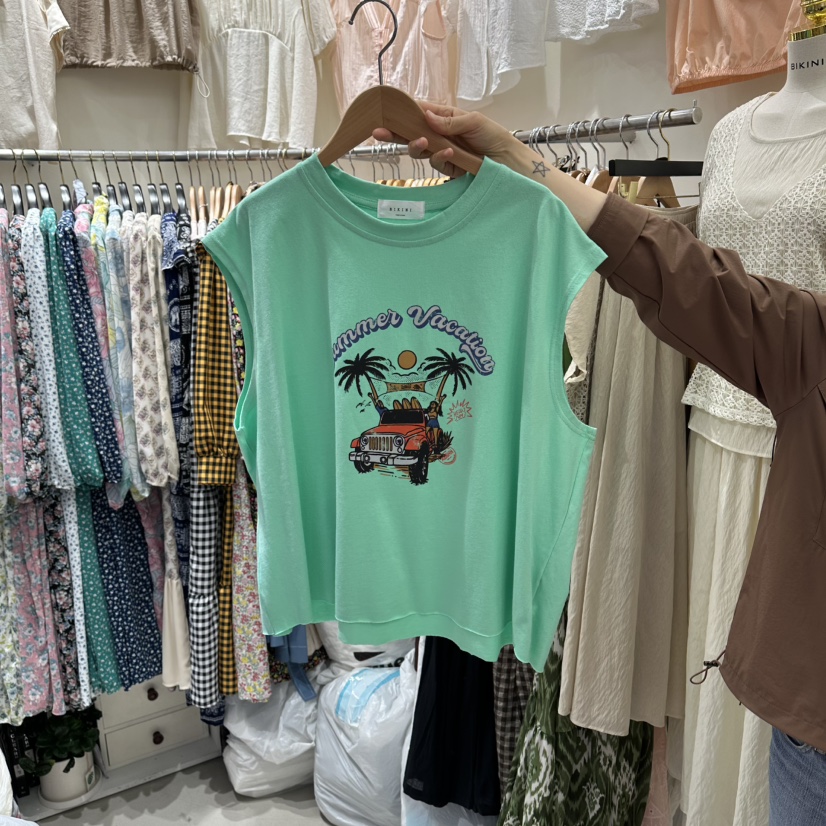 BIKINI東大門直郵女士新款熱賣人氣休閑時尚真品吊帶背心BIKINI吊帶/背心圖色1