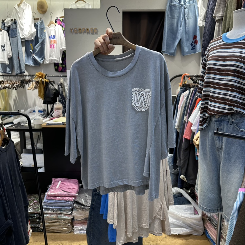 YESFREE東大門實拍女裝新品職業真品休閑人氣時尚推薦T恤YESFREET恤圖色3