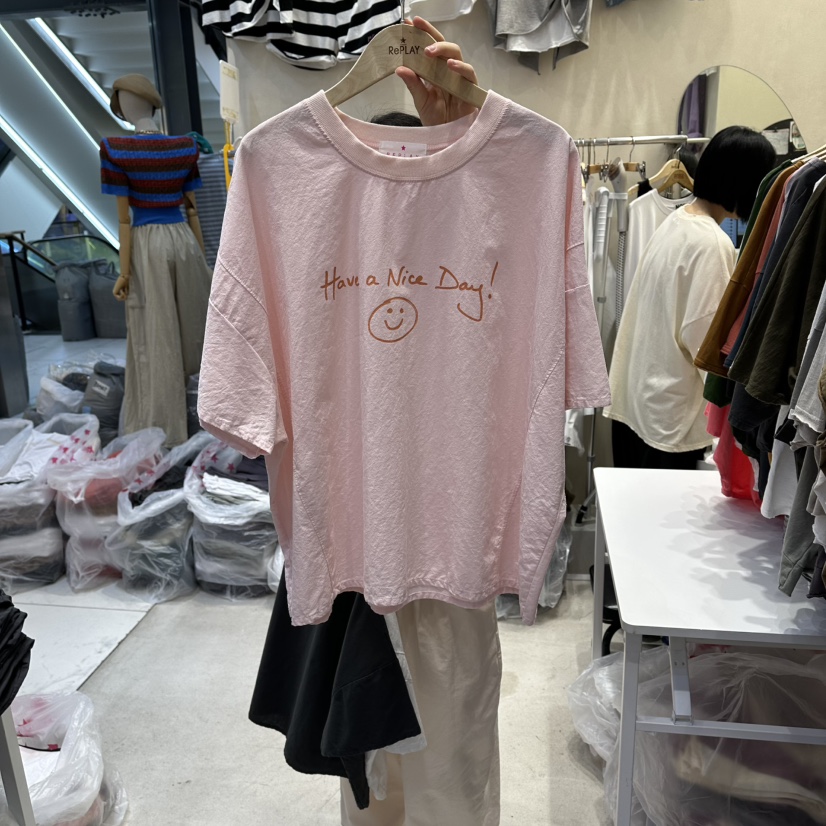REPLAY韓國代購女裝新款26春夏職業推薦休閑人氣時尚熱賣T恤REPLAYT恤圖色1