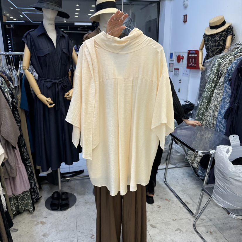MARIGOLD東大門代購女裝新款休閑26春夏襯衫蕾絲衫莫代爾圍巾MARIGOLD襯衫/蕾絲衫